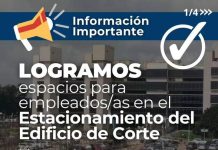 LOGRAMOS ESPACIOS PARA EMPLEADOS/AS EN ESTACIONAMIENTO DE CORTE
